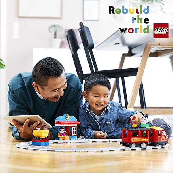 LEGO Duplo: Tren cu aburi 10874, 2-5 ani, 59 piese 