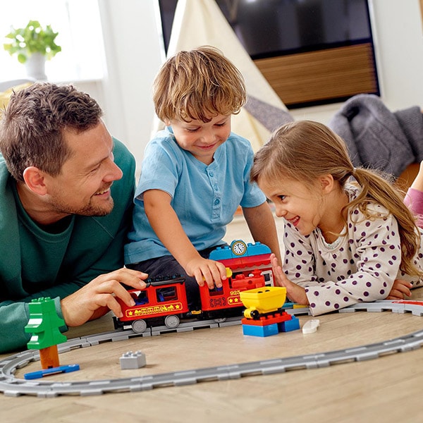 LEGO Duplo: Tren cu aburi 10874, 2-5 ani, 59 piese 