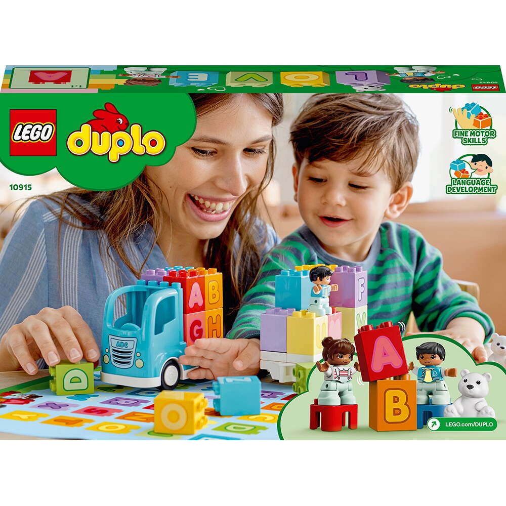LEGO DUPLO: Primul meu camion cu litere 10915, 1.5 ani+, 36 piese