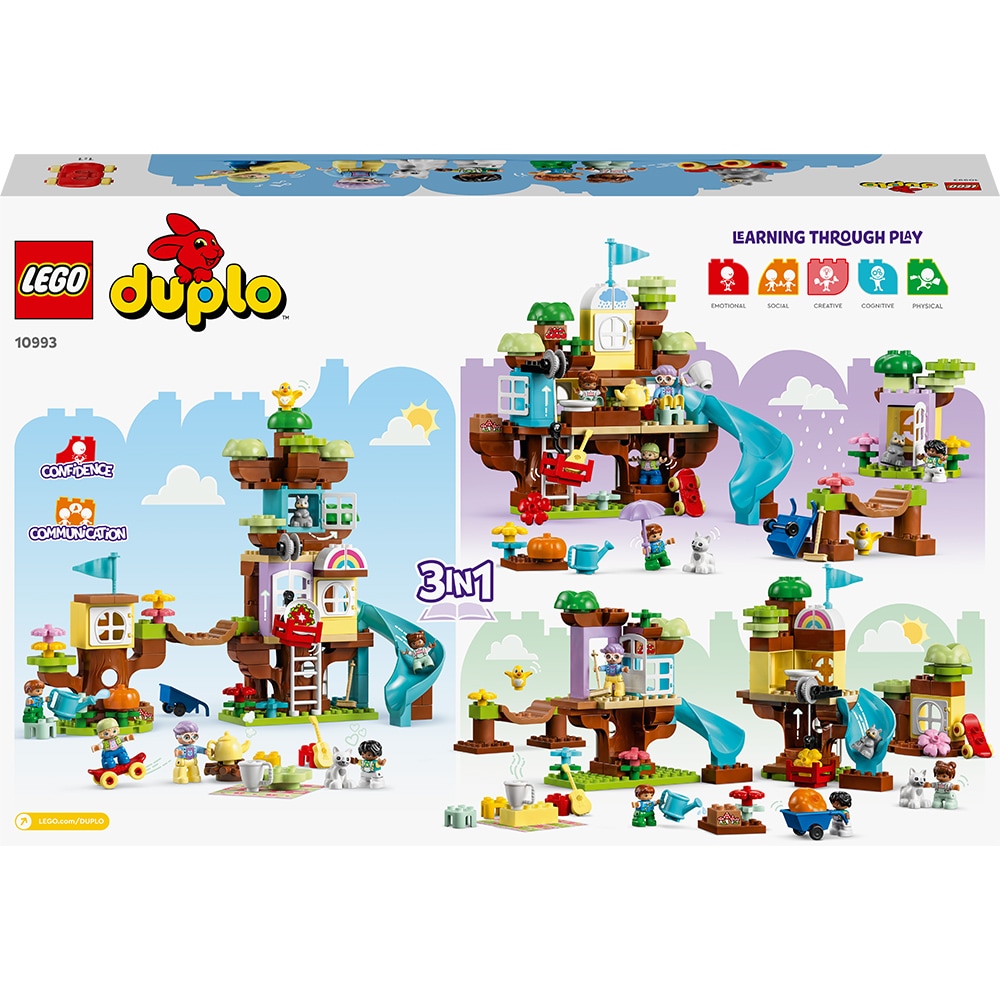 LEGO Duplo: Casa din copac 3in1 10993, 3 ani+, 126 piese
