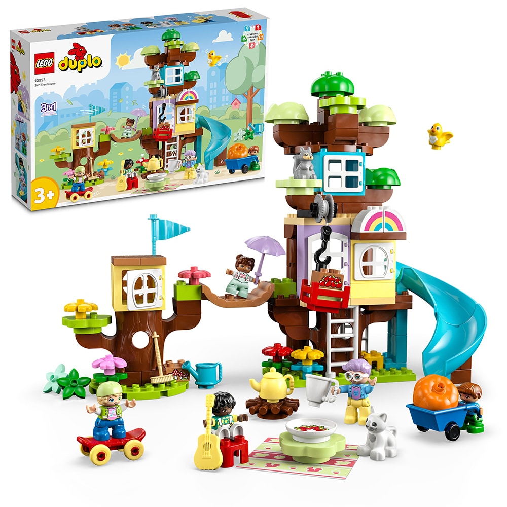 LEGO Duplo: Casa din copac 3in1 10993, 3 ani+, 126 piese