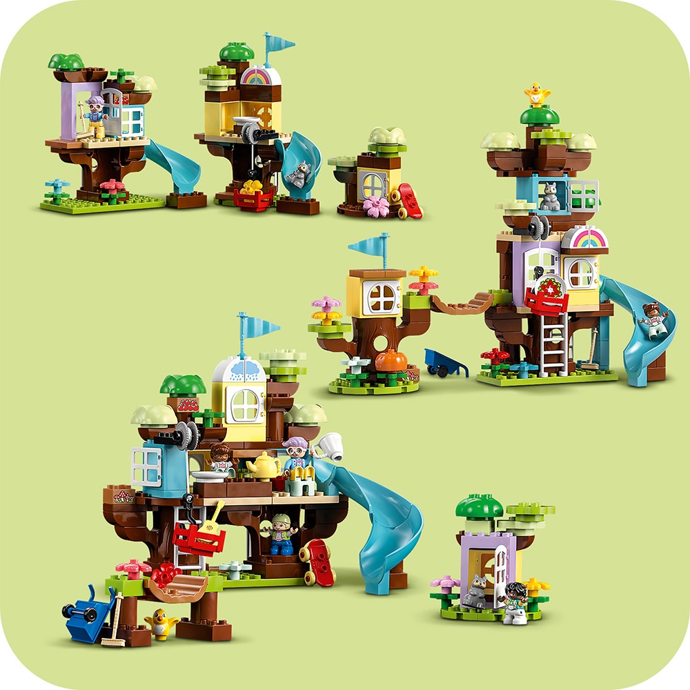 LEGO Duplo: Casa din copac 3in1 10993, 3 ani+, 126 piese