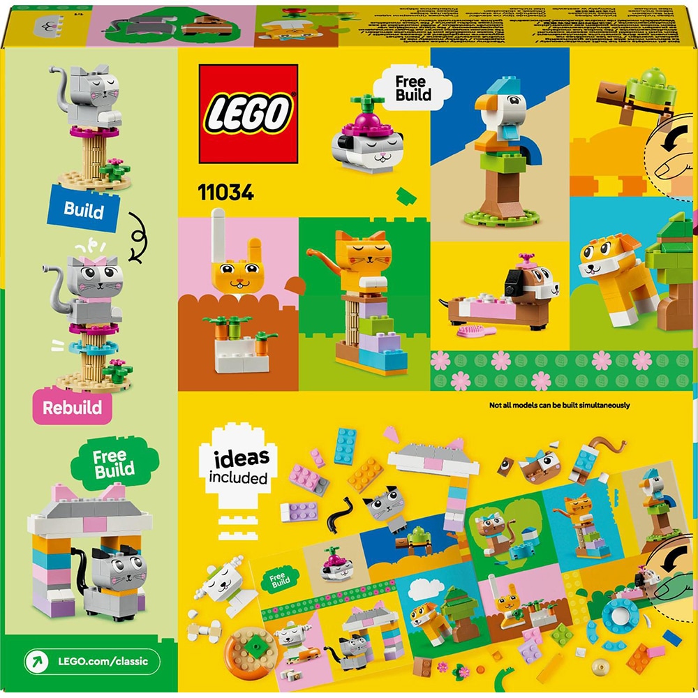 LEGO Classic: Animalute creative 11034, 5 ani+, 450 piese