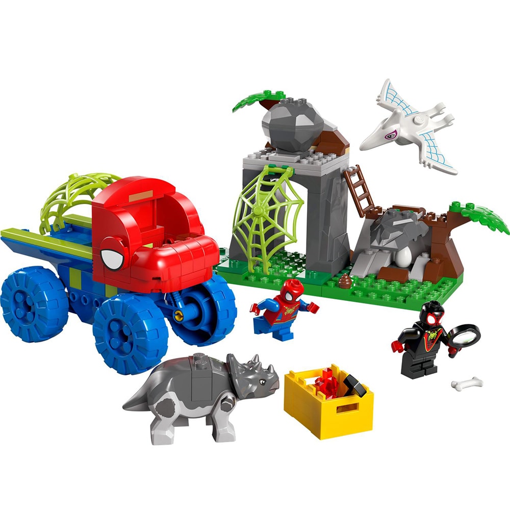 LEGO Marvel: Echipa Spidey in misiune de salvare in Dino Crawler 11199, 4 ani+, 136 piese