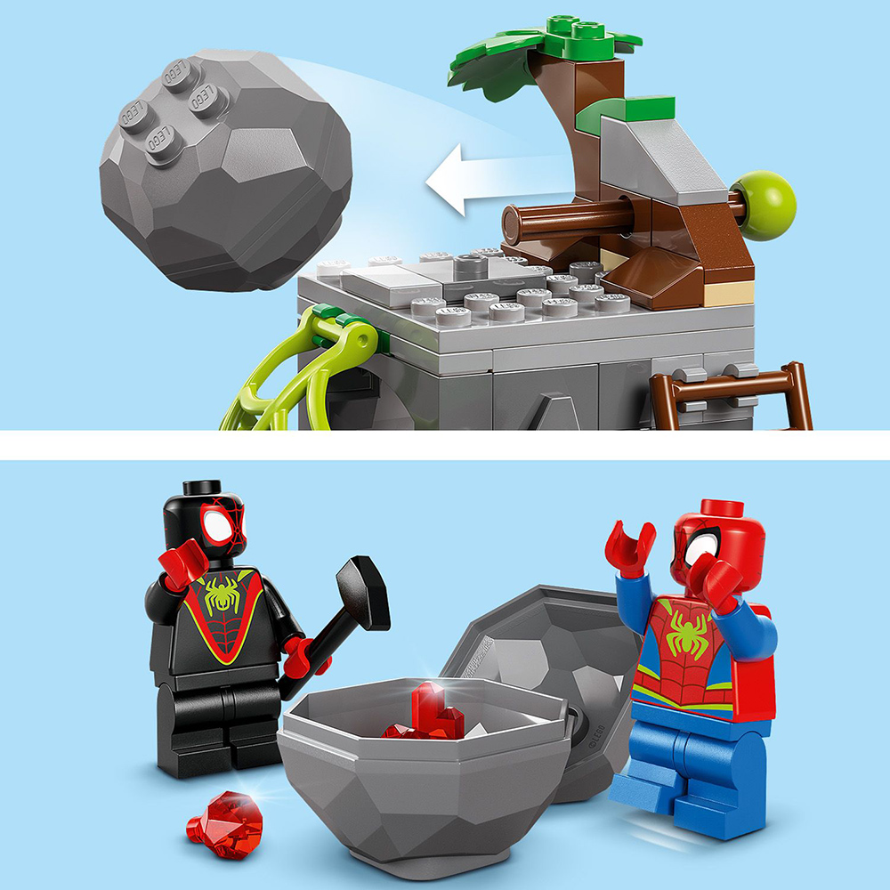 LEGO Marvel: Echipa Spidey in misiune de salvare in Dino Crawler 11199, 4 ani+, 136 piese