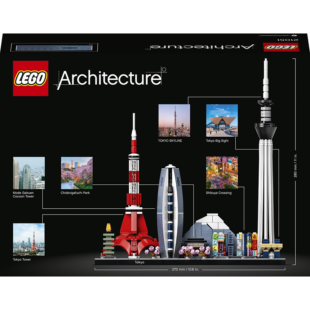 LEGO Architecture: Tokyo 21051, 16 ani+, 547 piese