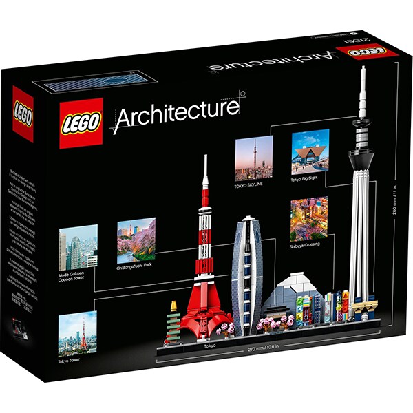 LEGO Architecture: Tokyo 21051, 16 ani+, 547 piese
