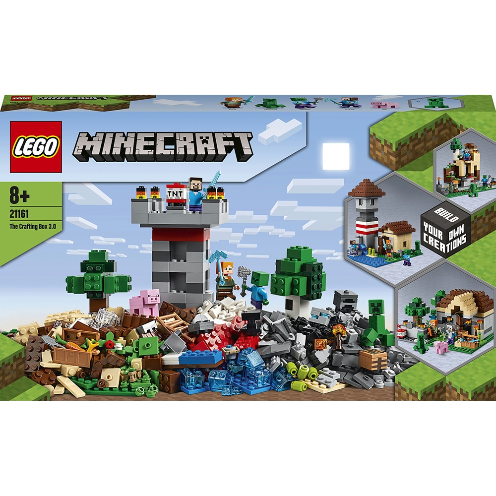 LEGO Minecraft: Cutie de crafting 3.0 21161, 8 ani+, 564 piese
