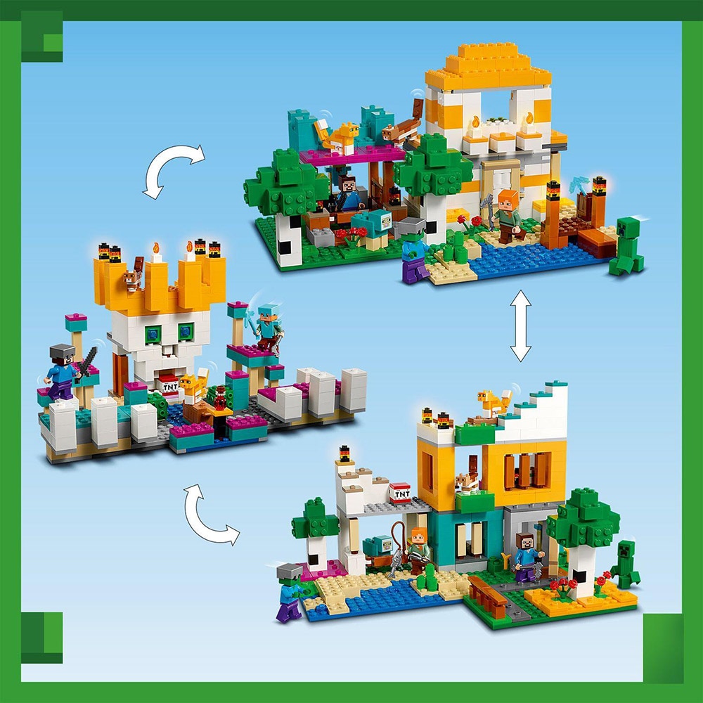 LEGO Minecraft: Cutie de lucru manual 4.0 21249, 8 ani+, 605 piese