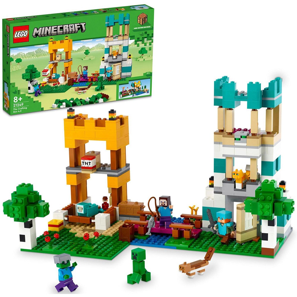LEGO Minecraft: Cutie de lucru manual 4.0 21249, 8 ani+, 605 piese