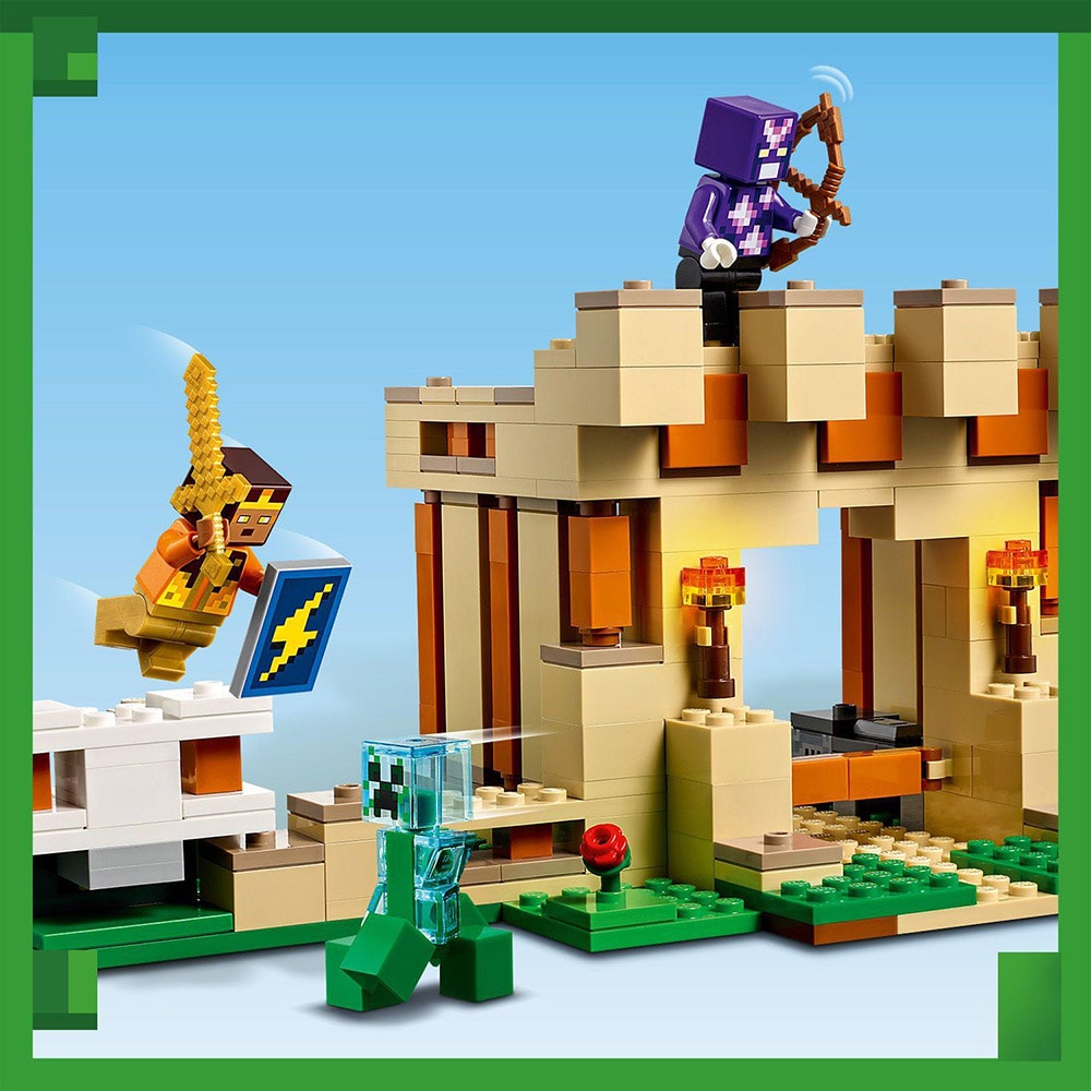 LEGO Minecraft: Fortareata Golemul de fier 21250, 9 ani+, 868 piese