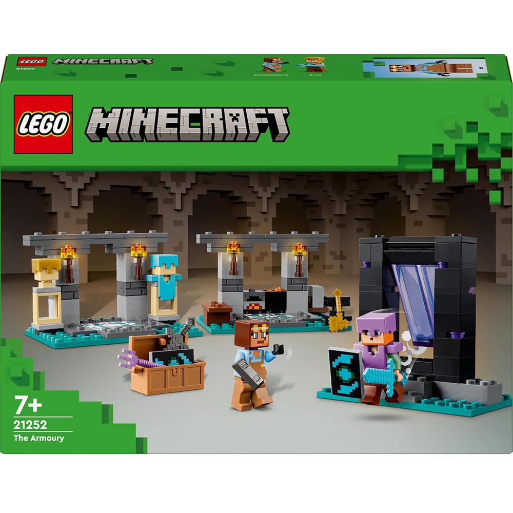 LEGO Minecraft: Armuraria 21252, 7 ani+, 203 piese