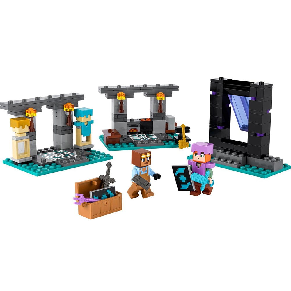 LEGO Minecraft: Armuraria 21252, 7 ani+, 203 piese