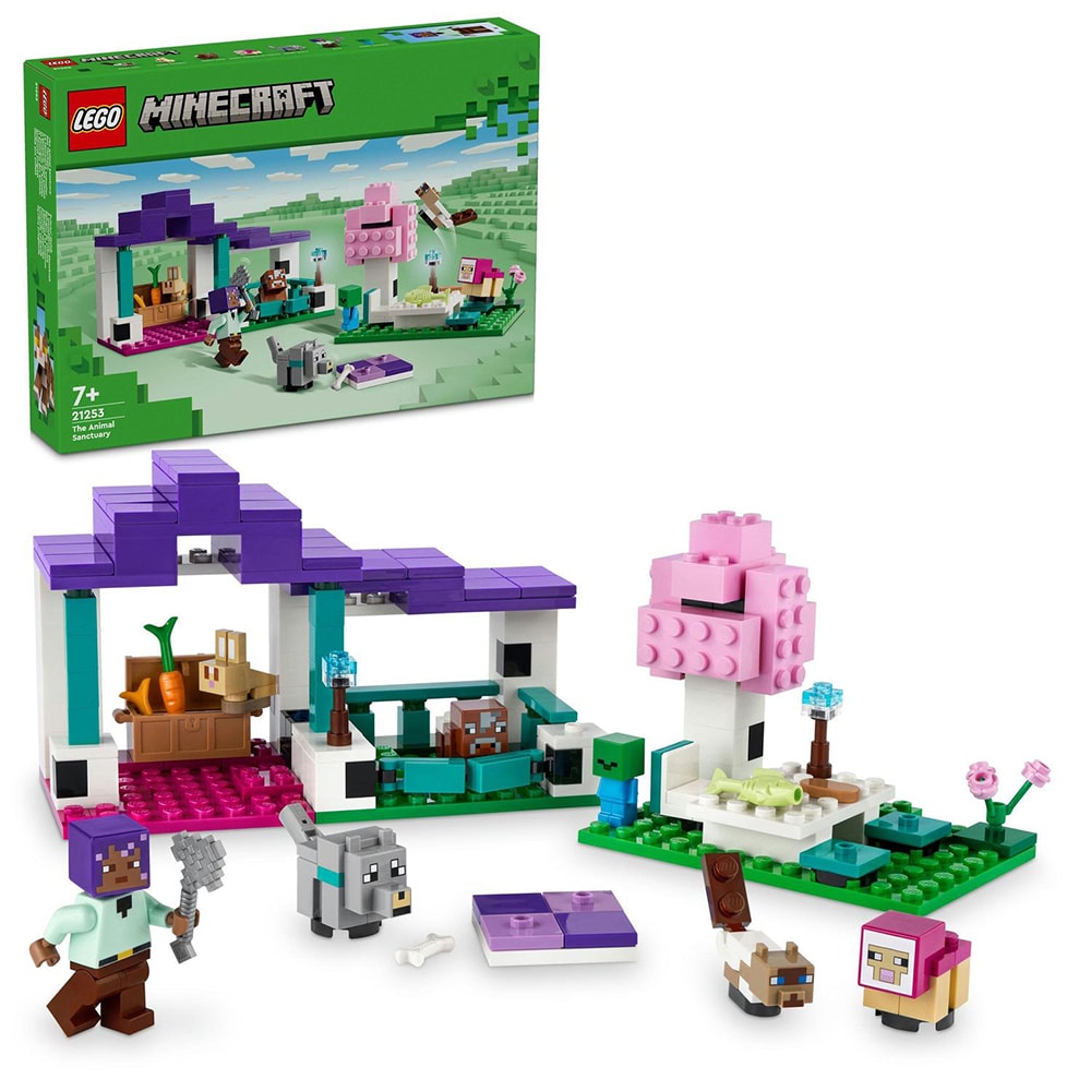 LEGO Minecraft: Refugiul de animale 21253, 7 ani+, 206 piese