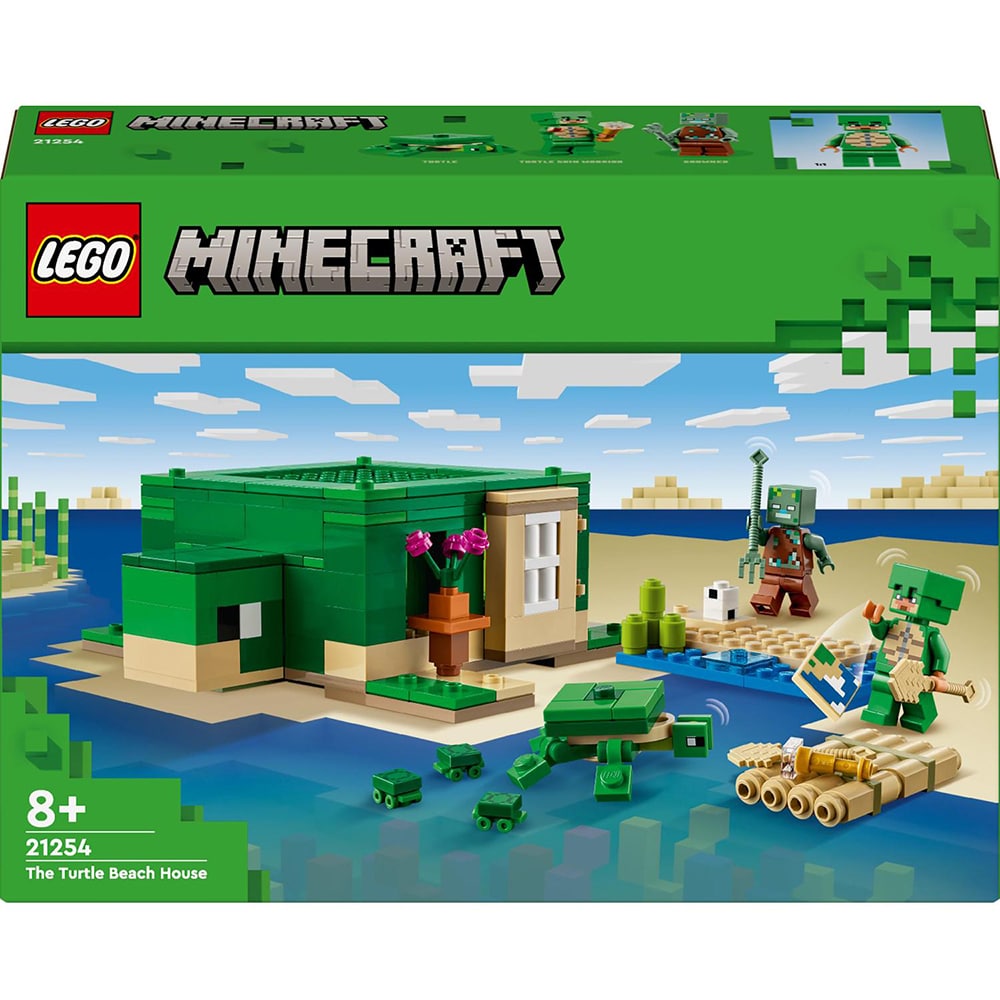 LEGO Minecraft: Casa de pe plaja testoaselor 21254, 8 ani+, 234 piese