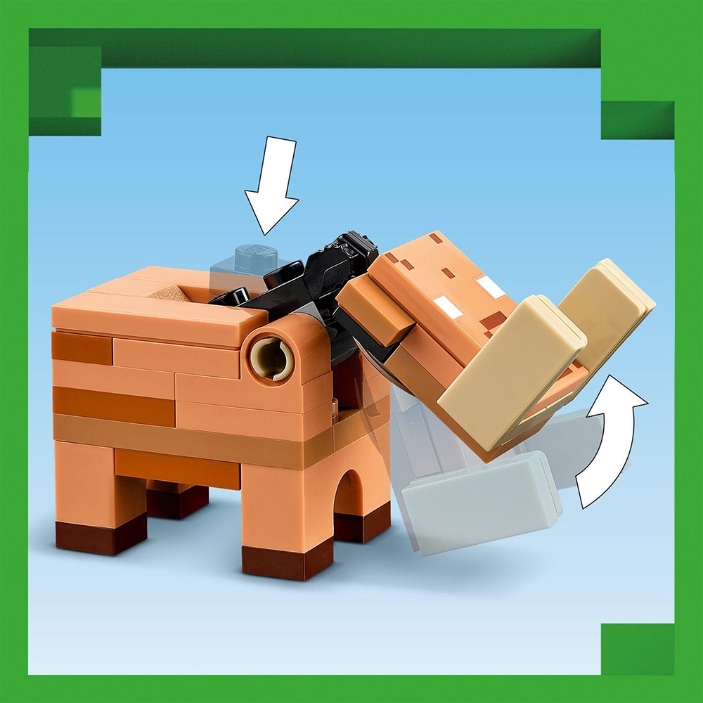 LEGO Minecraft: Ambuscada in portalul Nether 21255, 8 ani+, 352 piese