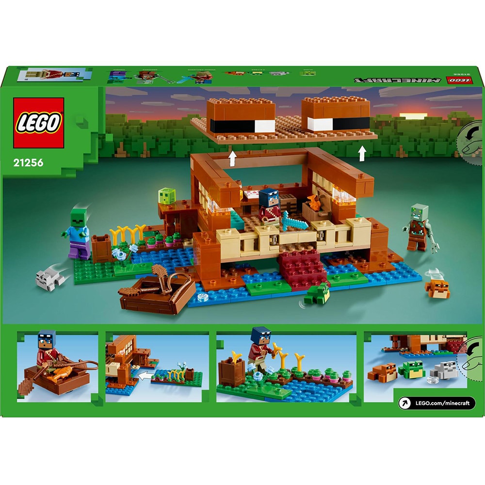 LEGO Minecraft: Casa-broasca 21256, 8 ani+, 400 piese