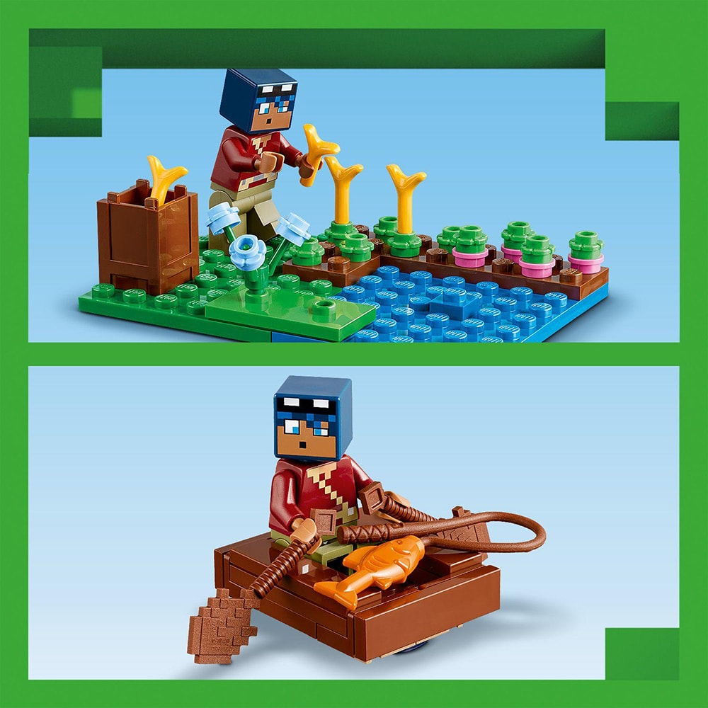 LEGO Minecraft: Casa-broasca 21256, 8 ani+, 400 piese