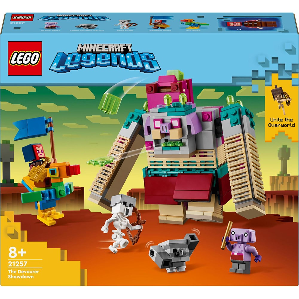 LEGO Minecraft: Confruntarea Devoratorului 21257, 8 ani+, 420 piese