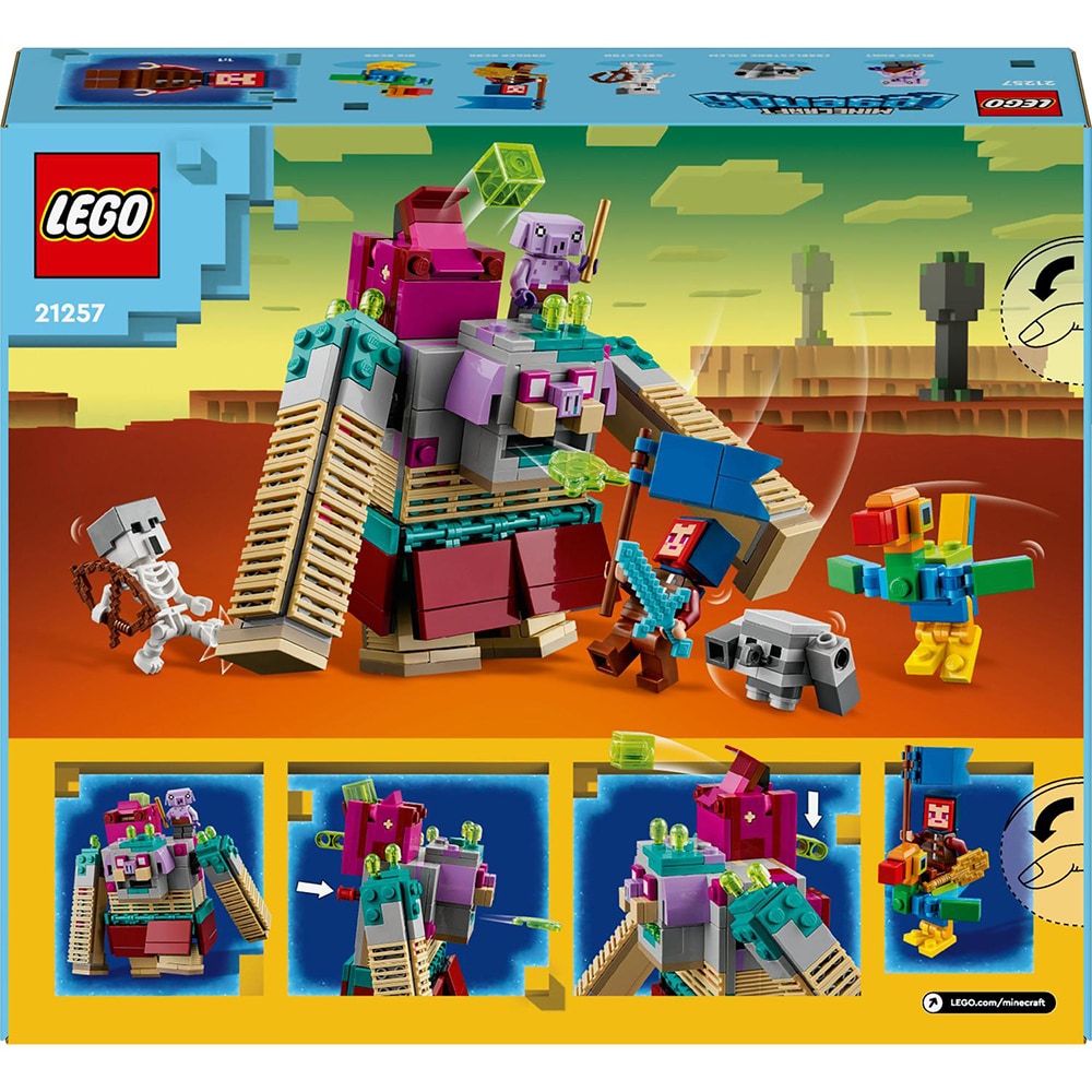 LEGO Minecraft: Confruntarea Devoratorului 21257, 8 ani+, 420 piese