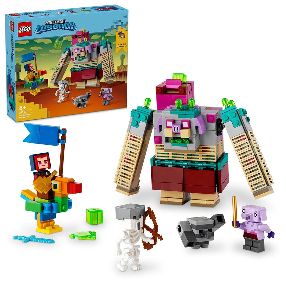 LEGO Minecraft: Confruntarea Devoratorului 21257, 8 ani+, 420 piese