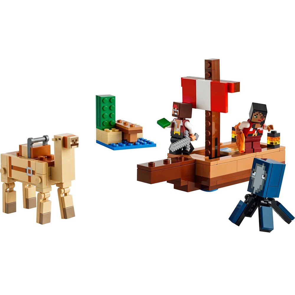 LEGO Minecraft: Calatorie pe corabia de pirati 21259, 8 ani+, 166 piese
