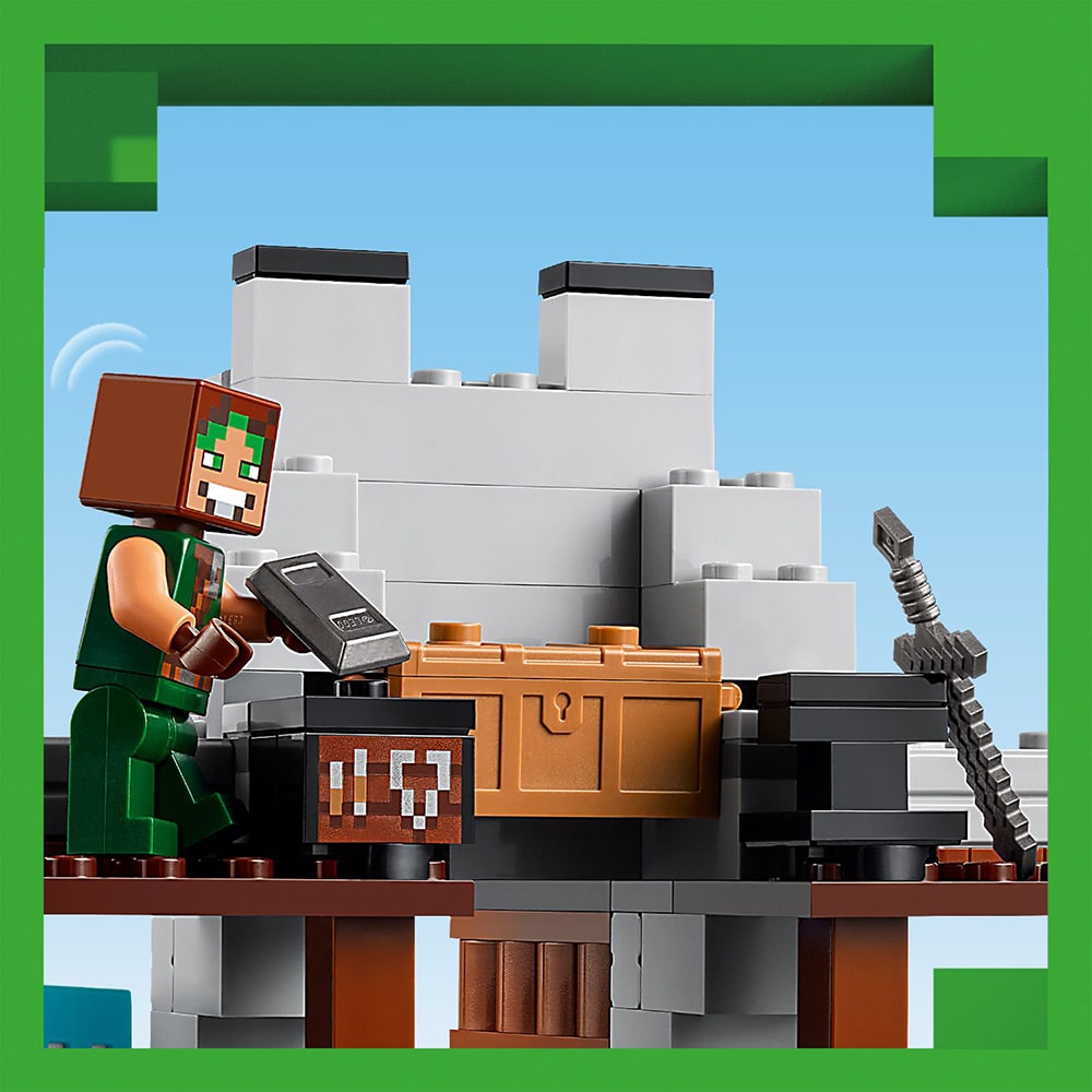 LEGO Minecraft: Fortareata lupilor 21261, 8 ani+, 312 piese