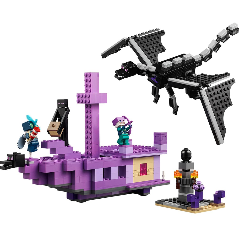 LEGO Minecraft: Dragon Ender si Corabia din End 21264, 8 ani+, 657 piese