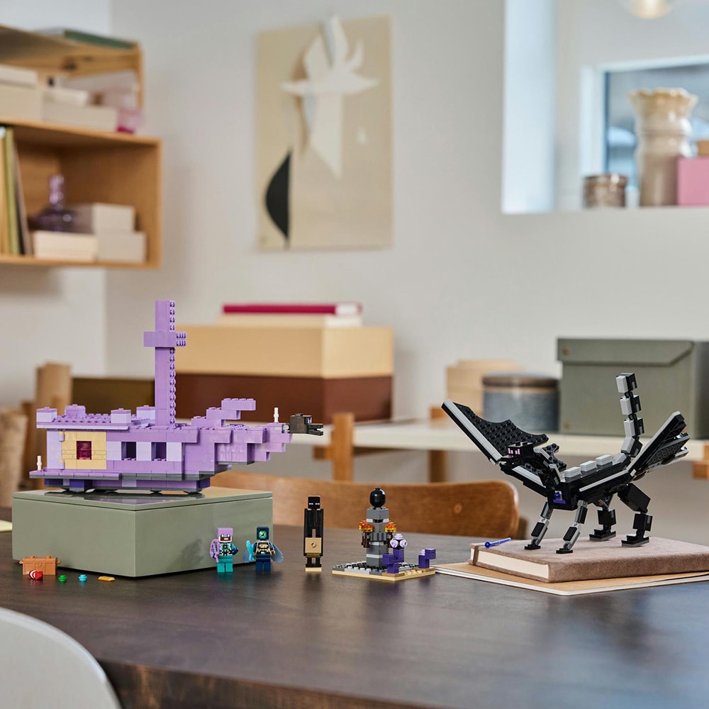 LEGO Minecraft: Dragon Ender si Corabia din End 21264, 8 ani+, 657 piese