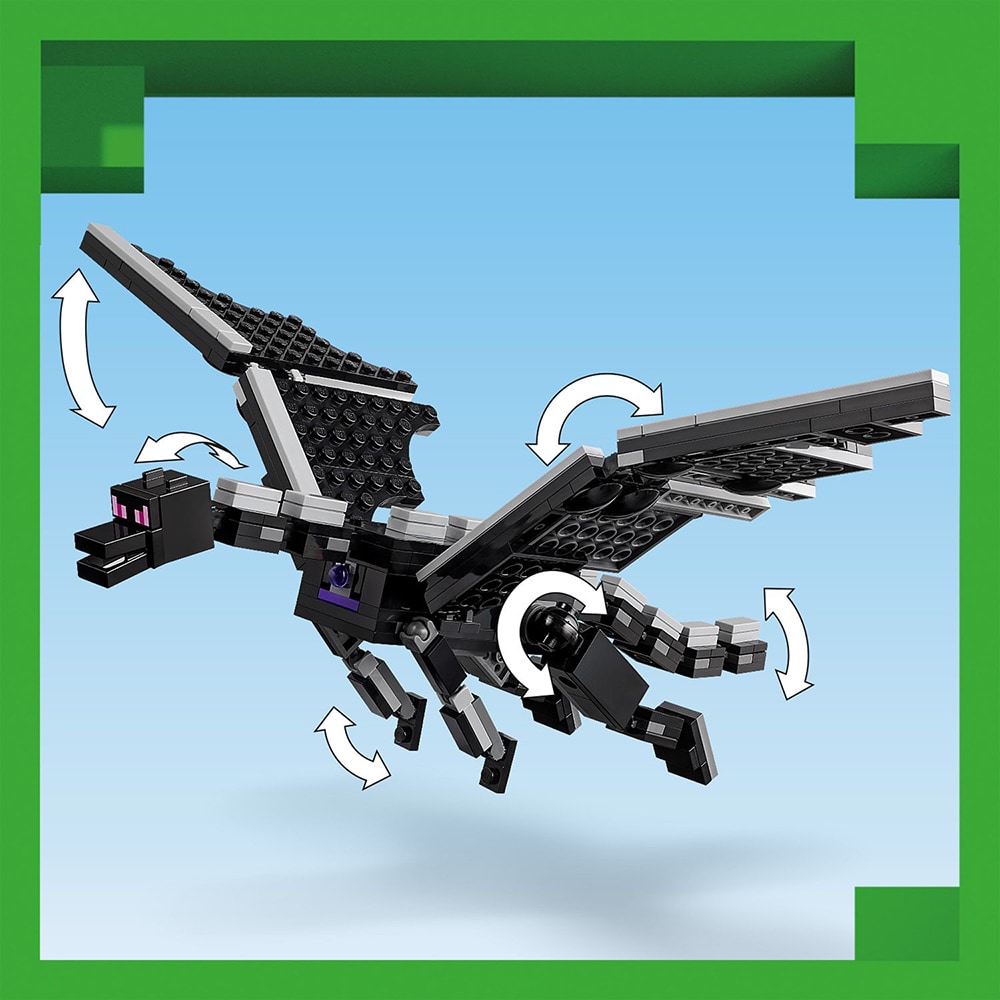 LEGO Minecraft: Dragon Ender si Corabia din End 21264, 8 ani+, 657 piese