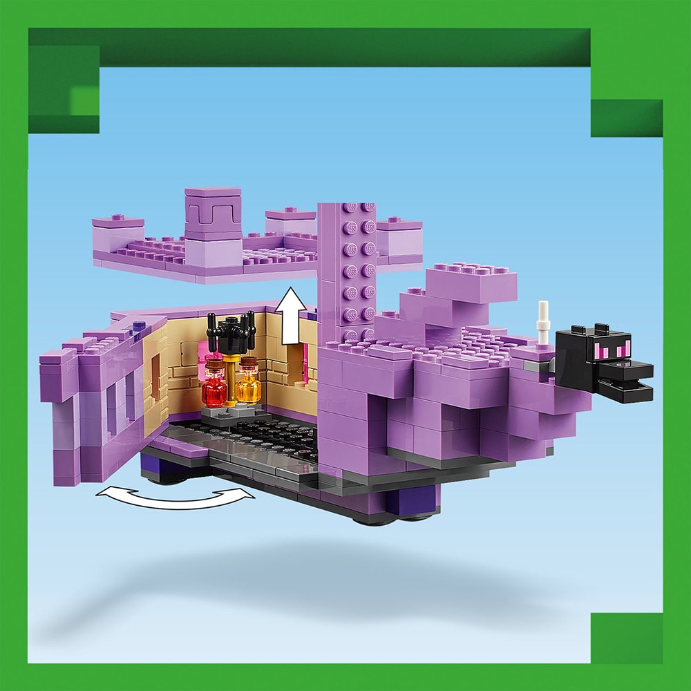 LEGO Minecraft: Dragon Ender si Corabia din End 21264, 8 ani+, 657 piese