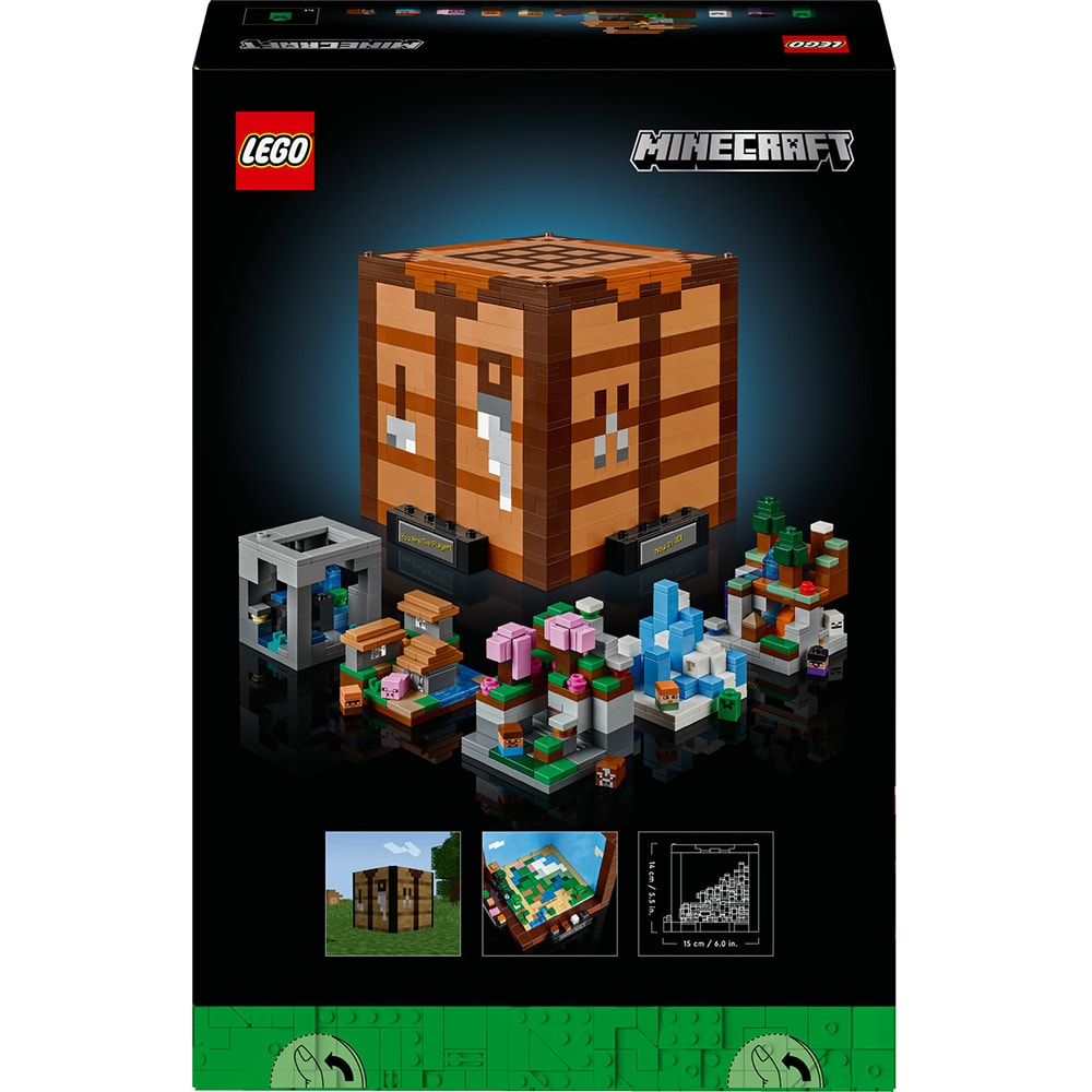 LEGO Minecraft: Masa de lucru 21265, 18 ani+, 1195 piese