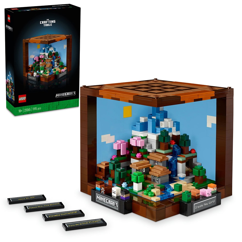 LEGO Minecraft: Masa de lucru 21265, 18 ani+, 1195 piese
