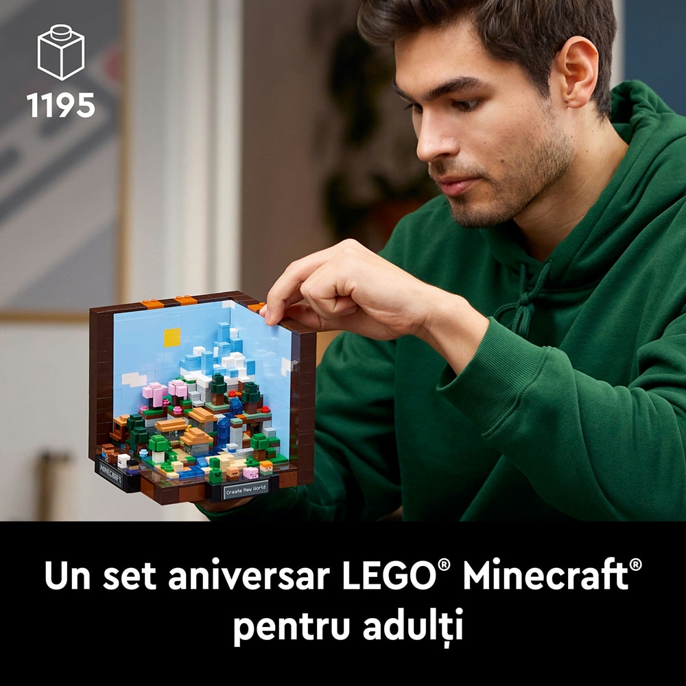 LEGO Minecraft: Masa de lucru 21265, 18 ani+, 1195 piese