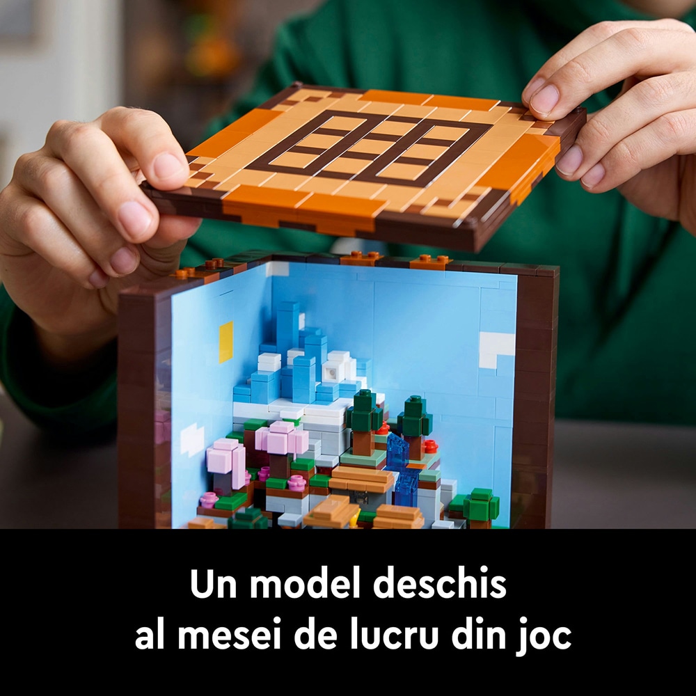 LEGO Minecraft: Masa de lucru 21265, 18 ani+, 1195 piese