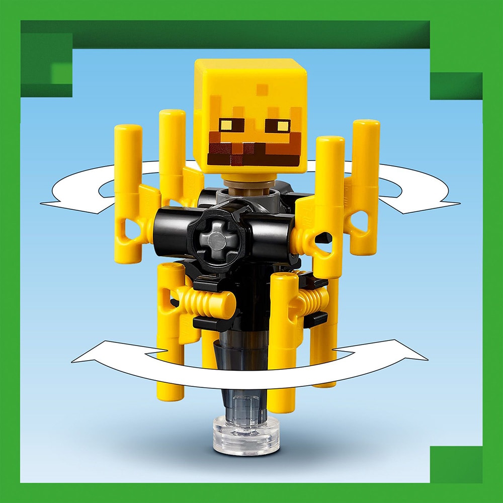 LEGO Minecraft: Batalie deasupra lavei in Nether 21266, 6 ani+, 99 piese