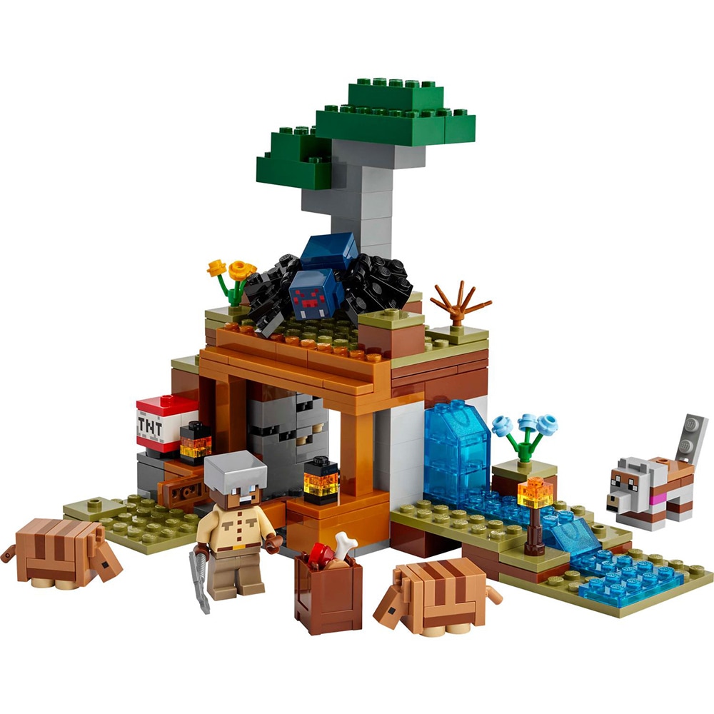 LEGO Minecraft: Expeditia de minerit cu Tatu 21269, 8 ani+, 247 piese