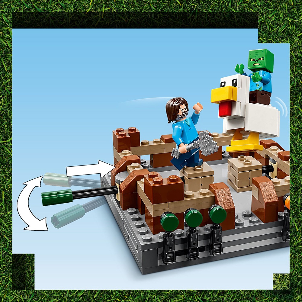 LEGO Minecraft: Ring de lupta la conacul din padure 21272, 10 ani+, 491 piese