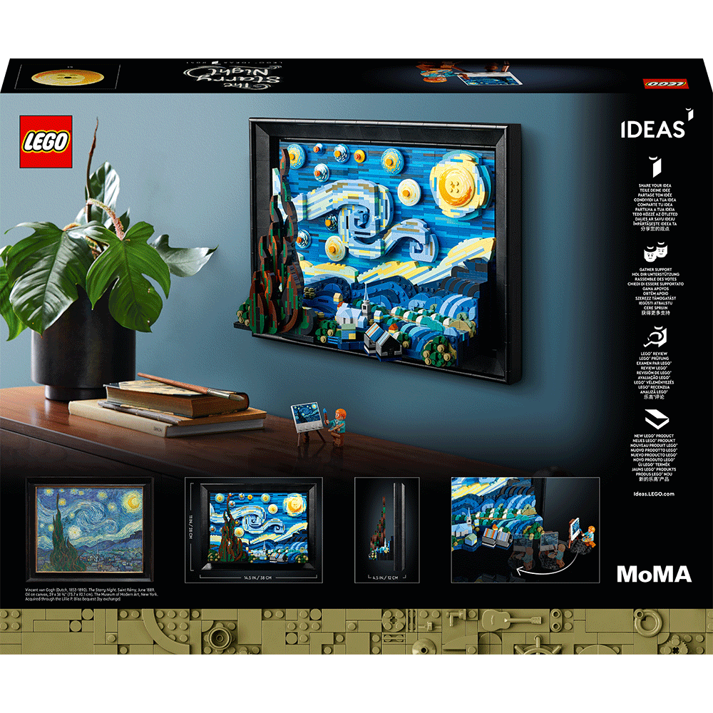 LEGO Ideas: Vincent van Gogh - Noapte instelata 21333, 18 ani+, 2316 piese