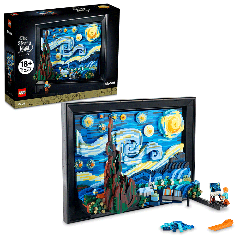 LEGO Ideas: Vincent van Gogh - Noapte instelata 21333, 18 ani+, 2316 piese