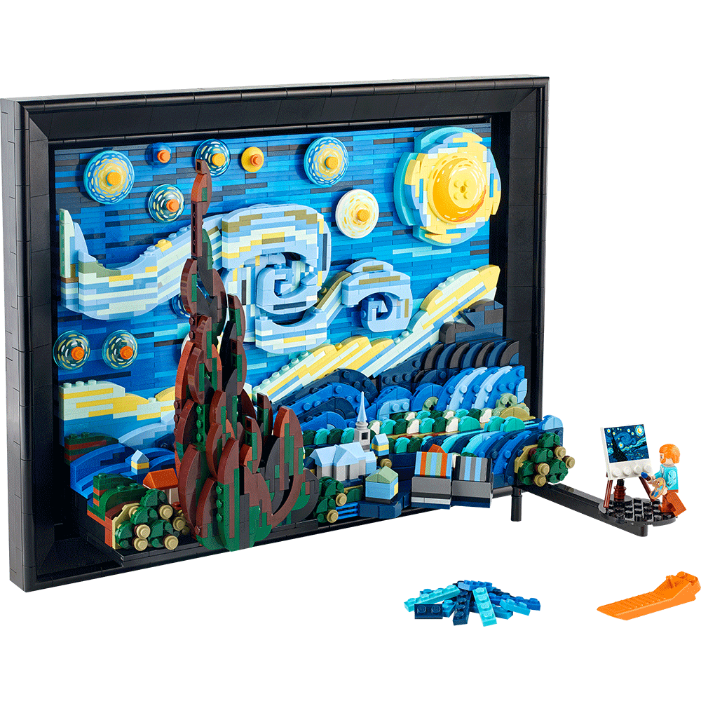 LEGO Ideas: Vincent van Gogh - Noapte instelata 21333, 18 ani+, 2316 piese