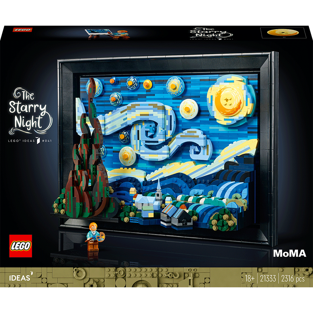 LEGO Ideas: Vincent van Gogh - Noapte instelata 21333, 18 ani+, 2316 piese