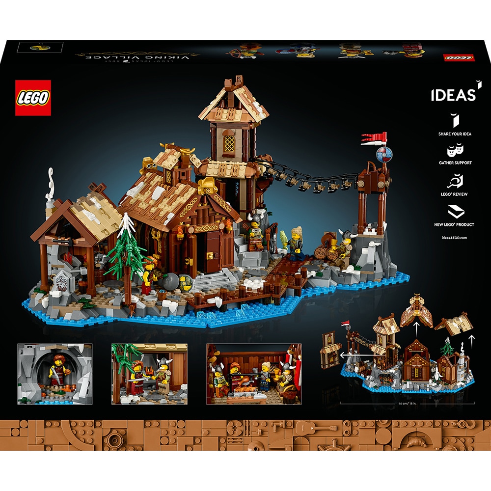 LEGO Ideas: Sat viking 21343, 18 ani+, 2103 piese