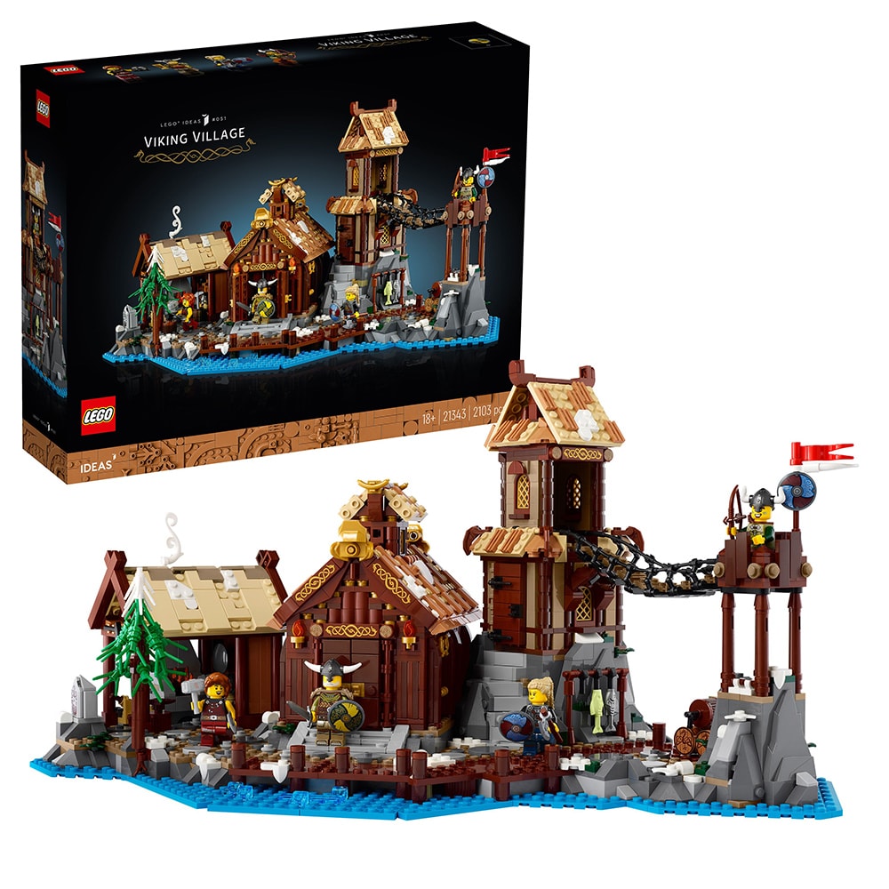 LEGO Ideas: Sat viking 21343, 18 ani+, 2103 piese