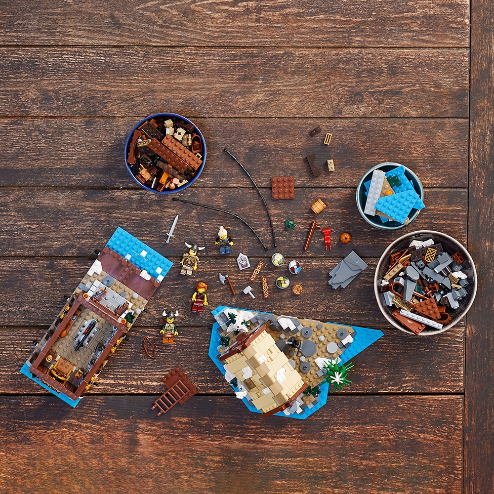 LEGO Ideas: Sat viking 21343, 18 ani+, 2103 piese