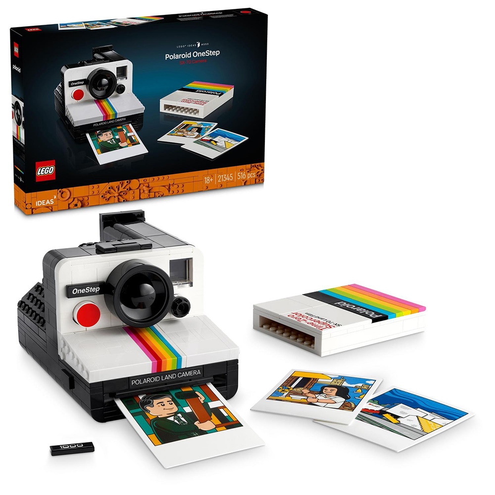 LEGO Ideas: Camera Foto Polaroid OneStep SX-70 21345, 18 ani+, 516 piese