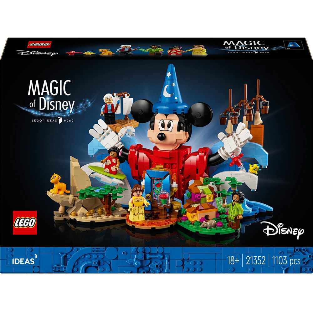 LEGO Ideas: Magia Disney 21352, 18 ani+, 1103 piese