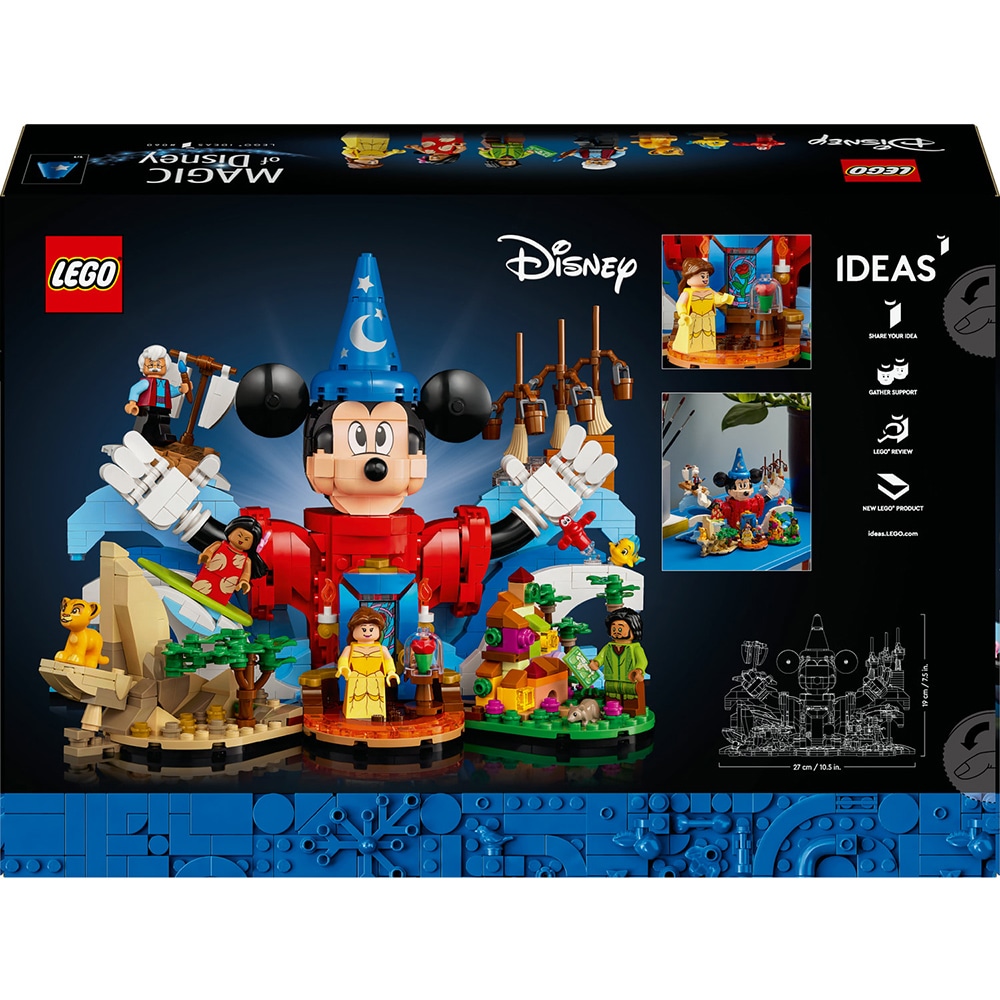 LEGO Ideas: Magia Disney 21352, 18 ani+, 1103 piese