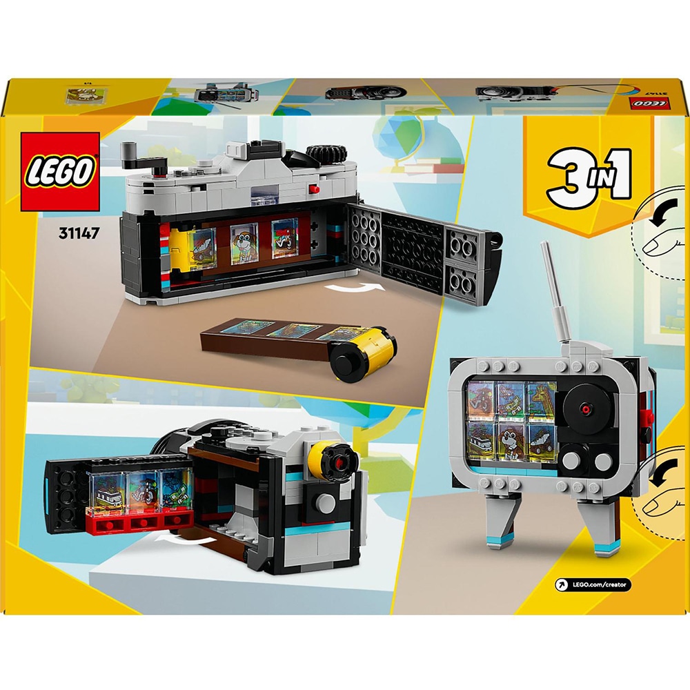 LEGO Creator 3in1: Aparat foto retro 31147, 8 ani+, 261 piese