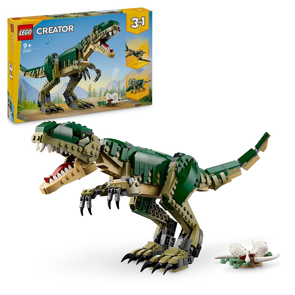 LEGO Creator 3in1: T. rex 31151, 9 ani+, 626 piese